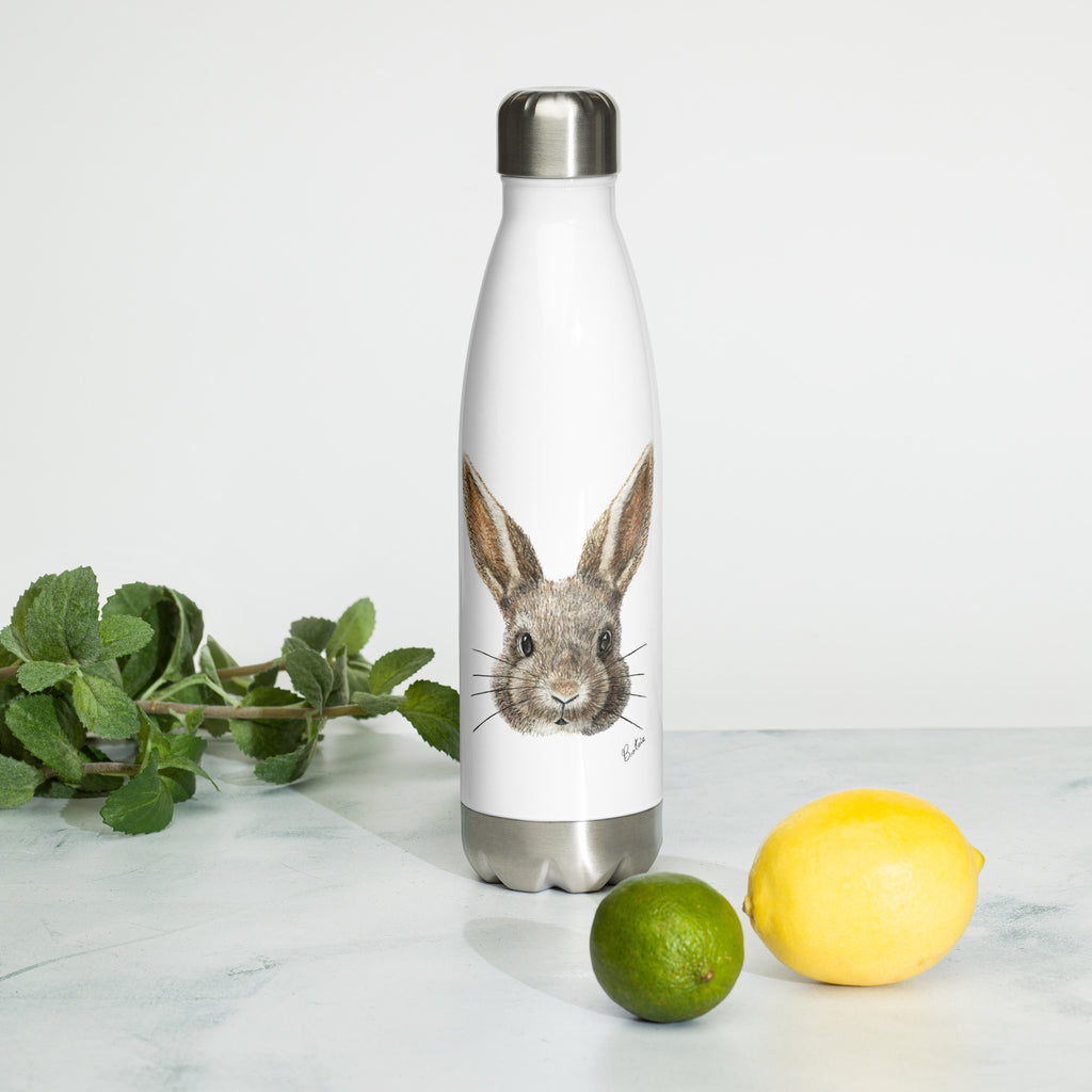 Woodland Bunny, Stainless Steel Water Bottle