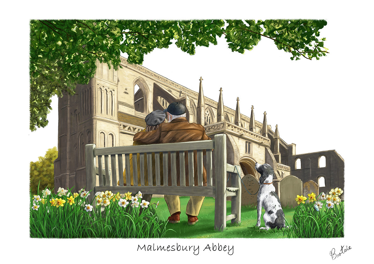 Malmesbury Abbey, Fine Art, Giclee Print