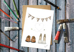 MR & Mrs Wedding Shoes Greetings Card 