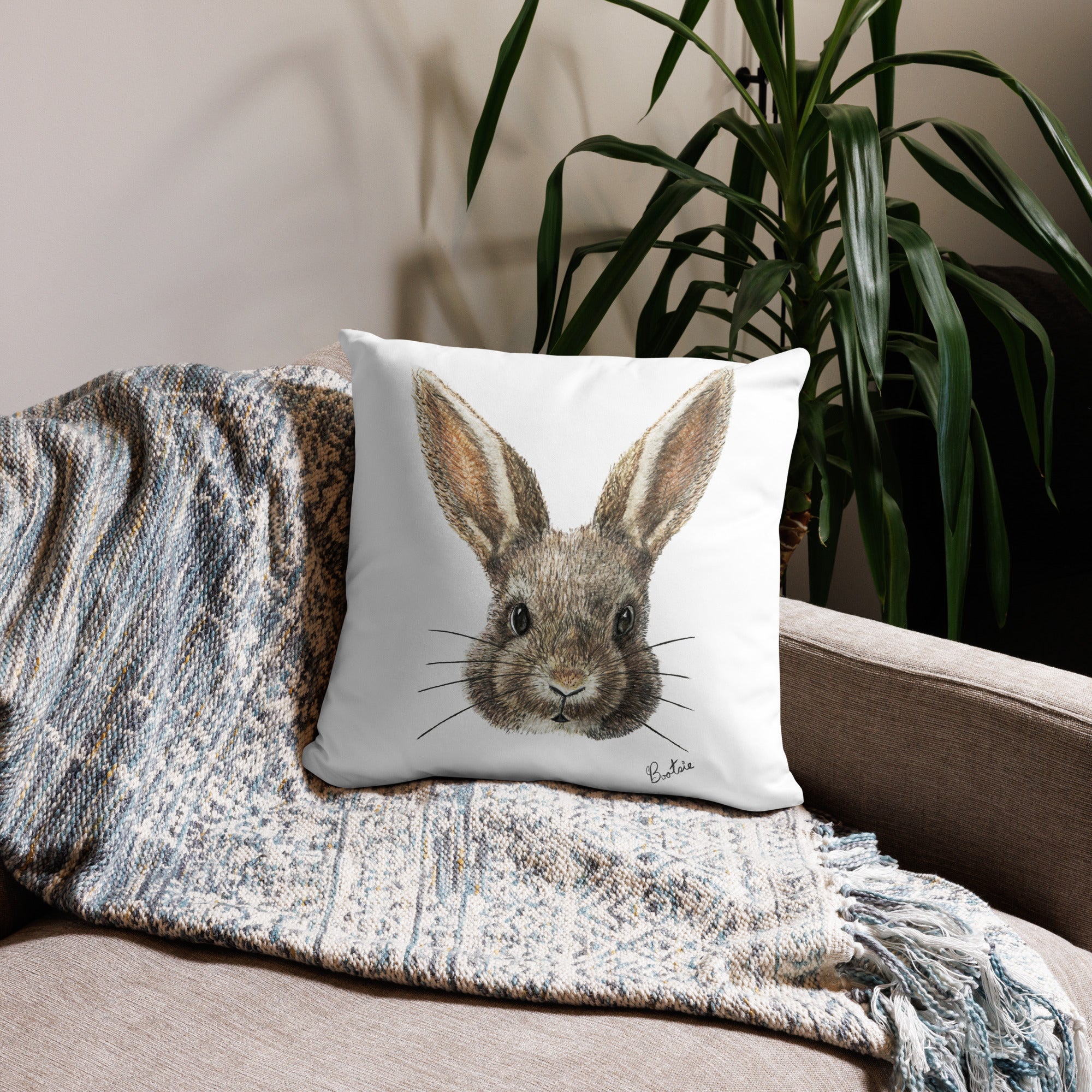 Woodland Bunny, Pillow Case