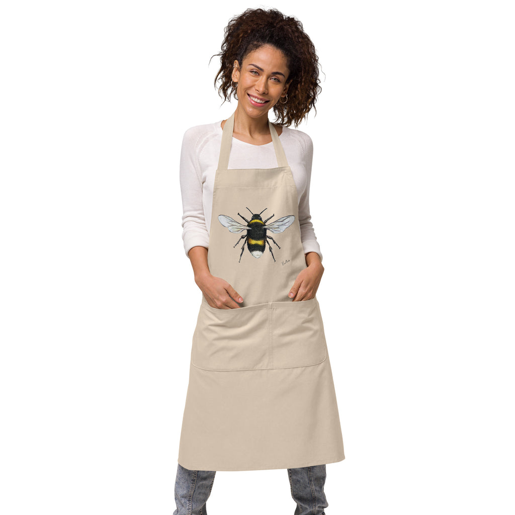 Woodland Bee, Organic cotton apron