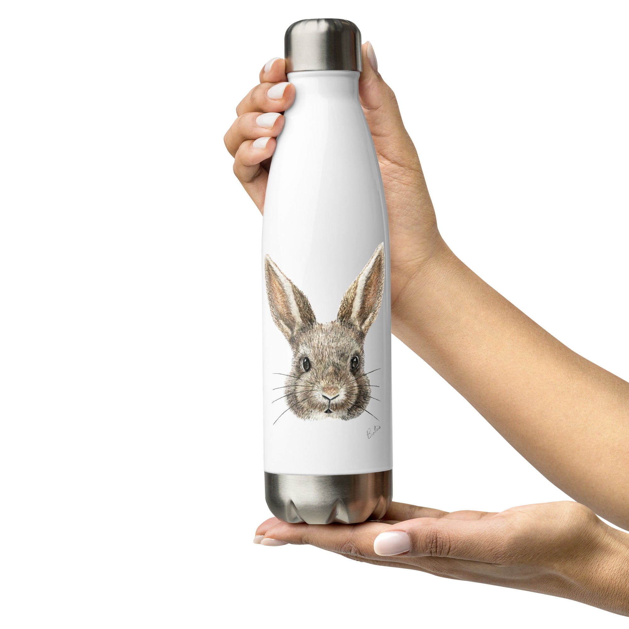 Woodland Bunny, Stainless Steel Water Bottle