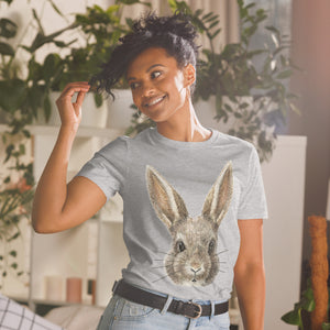 Woodland Bunny, Short-Sleeve Unisex T-Shirt