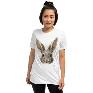 Woodland Bunny, Short-Sleeve Unisex T-Shirt